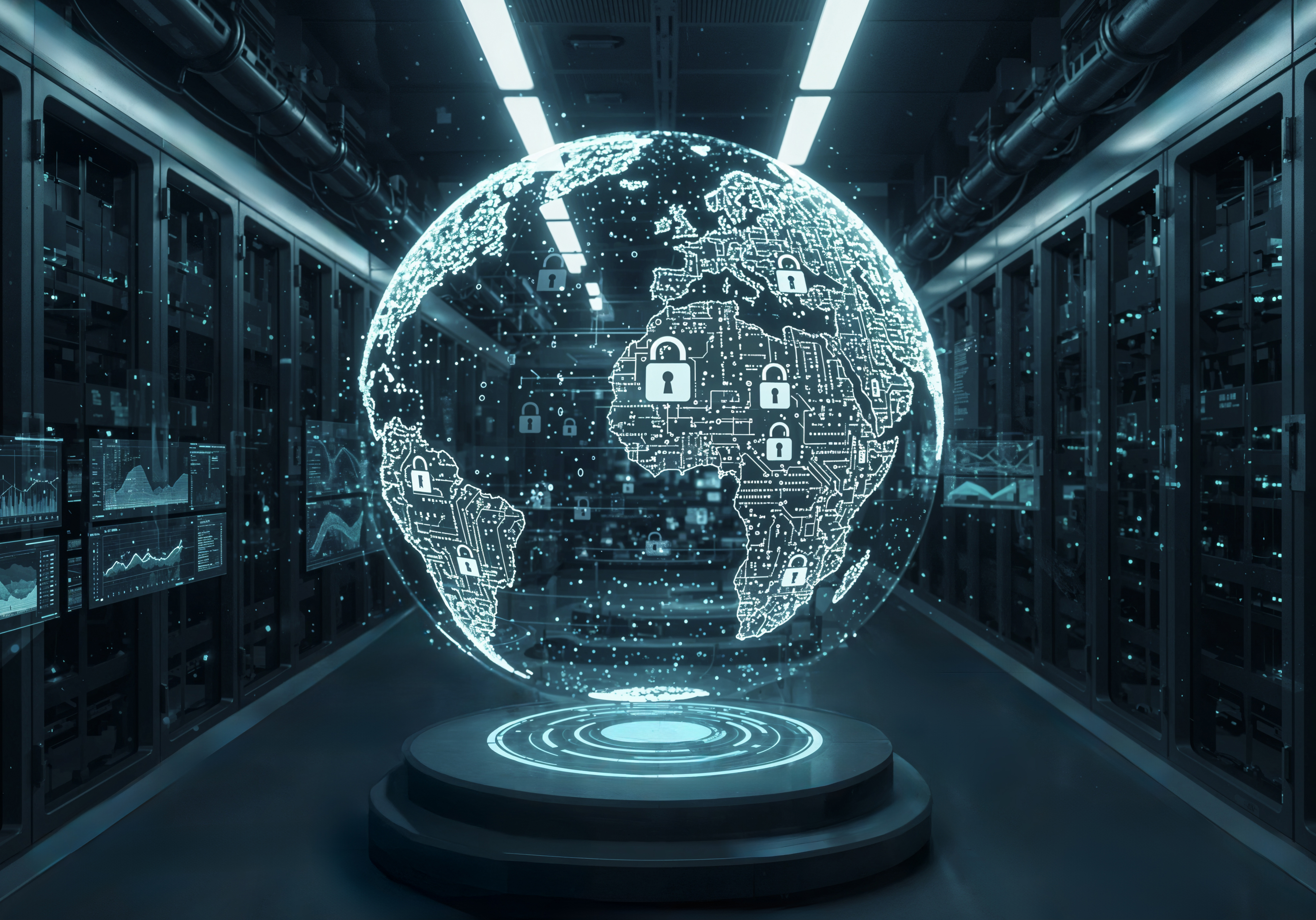 Connected global network visual